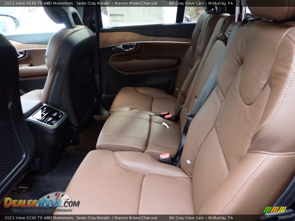 Rear Seat of 2021 Volvo XC90 T6 AWD Momentum Photo #8