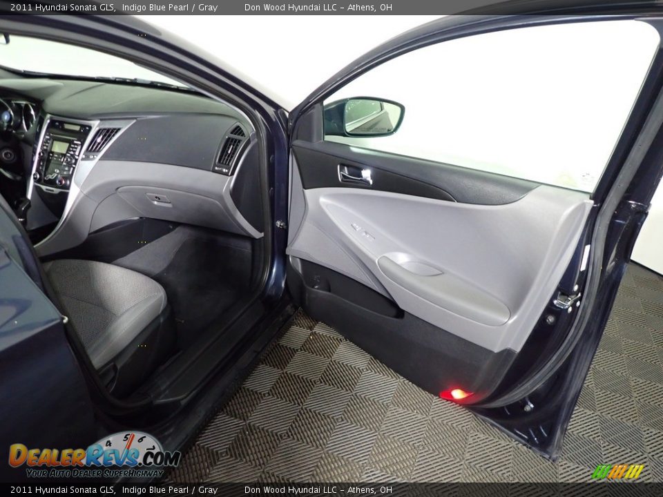 2011 Hyundai Sonata GLS Indigo Blue Pearl / Gray Photo #24