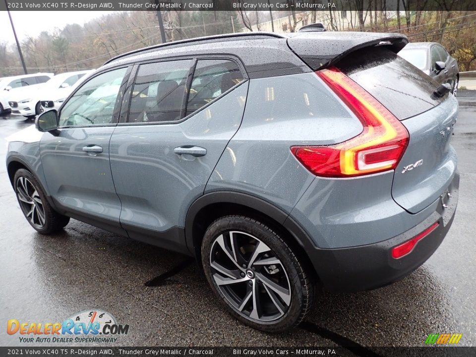 2021 Volvo XC40 T5 R-Design AWD Thunder Grey Metallic / Charcoal Photo #4