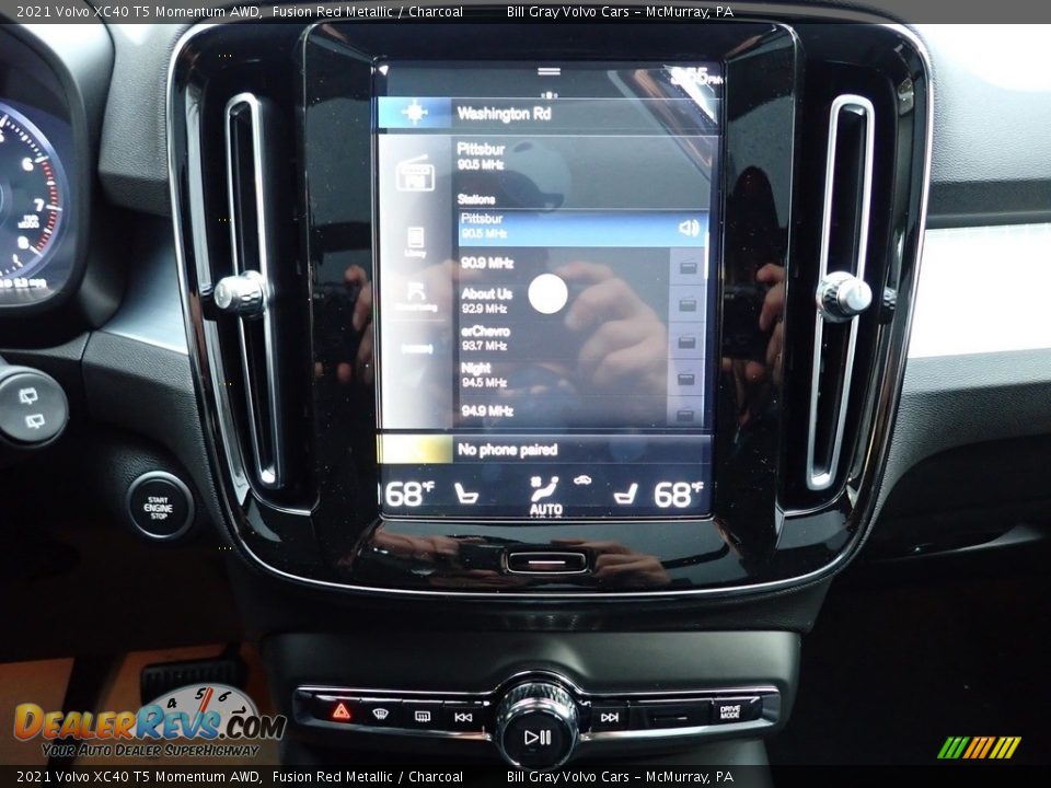 2021 Volvo XC40 T5 Momentum AWD Fusion Red Metallic / Charcoal Photo #15