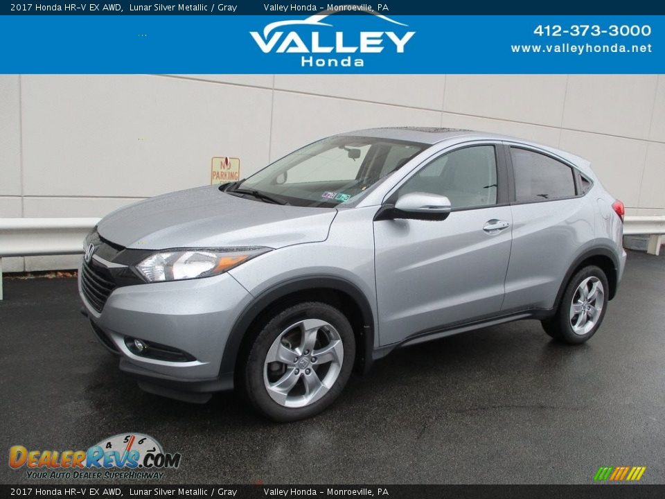 2017 Honda HR-V EX AWD Lunar Silver Metallic / Gray Photo #1