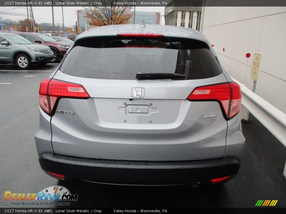 2017 Honda HR-V EX AWD Lunar Silver Metallic / Gray Photo #4