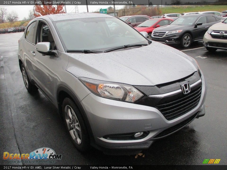 2017 Honda HR-V EX AWD Lunar Silver Metallic / Gray Photo #8