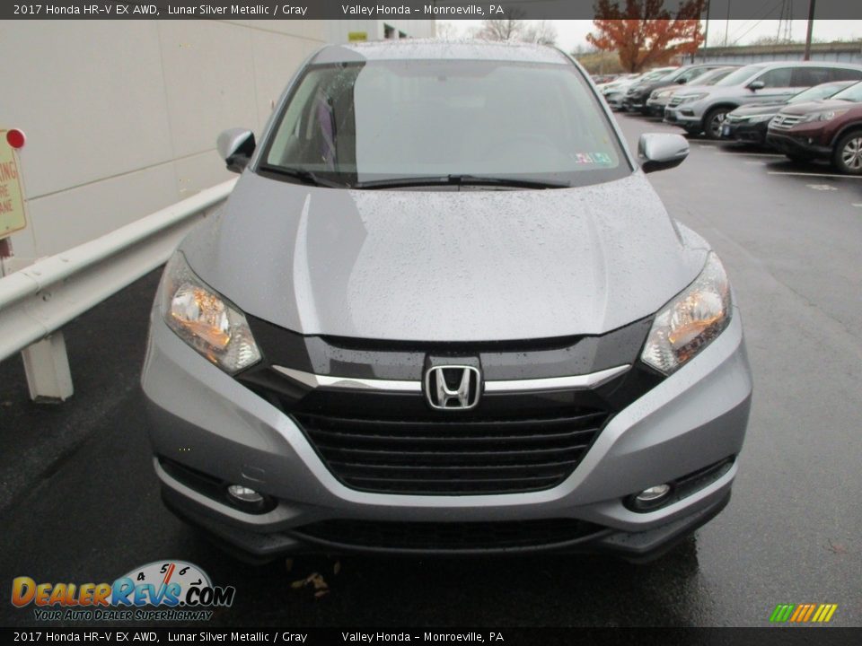 2017 Honda HR-V EX AWD Lunar Silver Metallic / Gray Photo #9