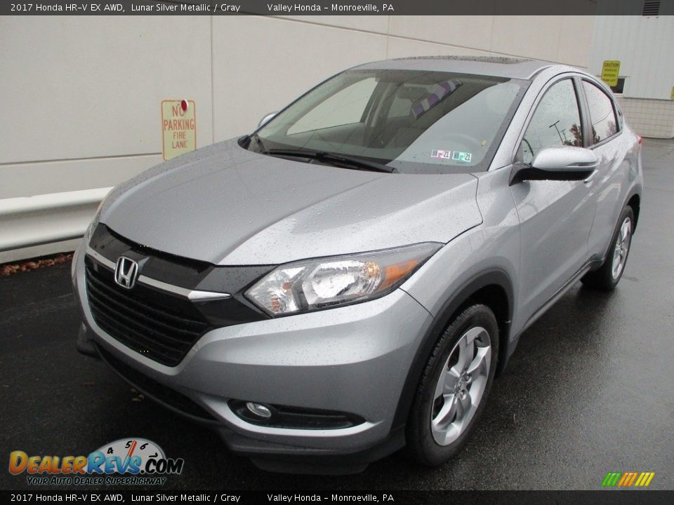 2017 Honda HR-V EX AWD Lunar Silver Metallic / Gray Photo #10