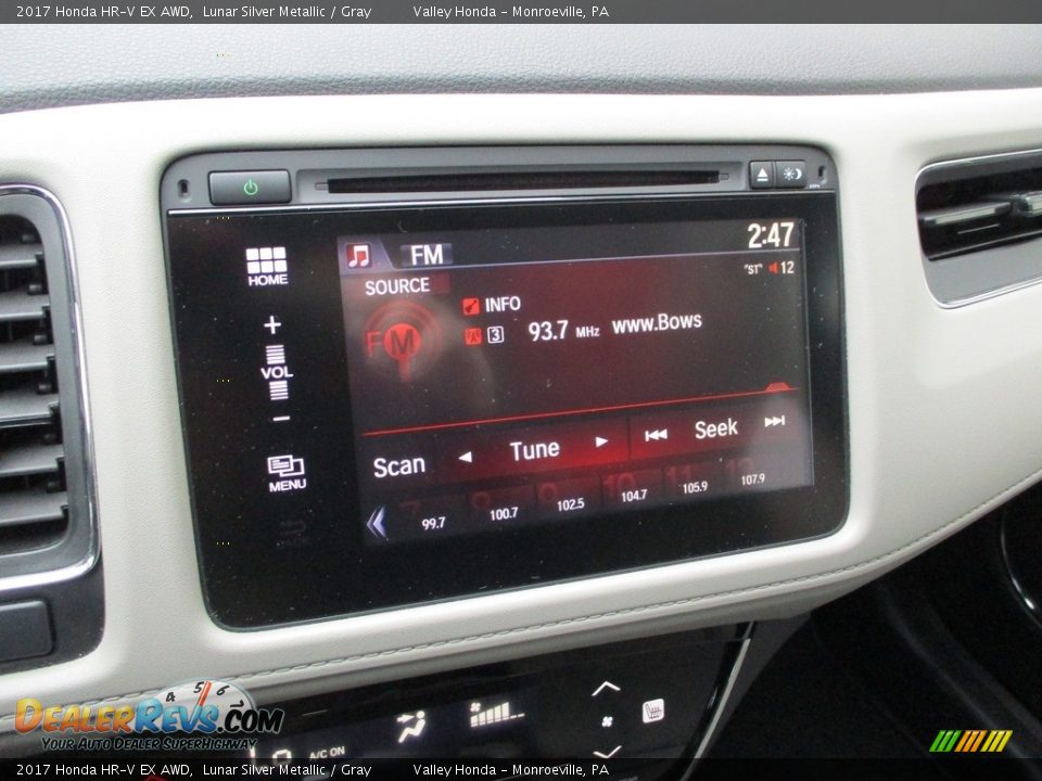 2017 Honda HR-V EX AWD Lunar Silver Metallic / Gray Photo #16