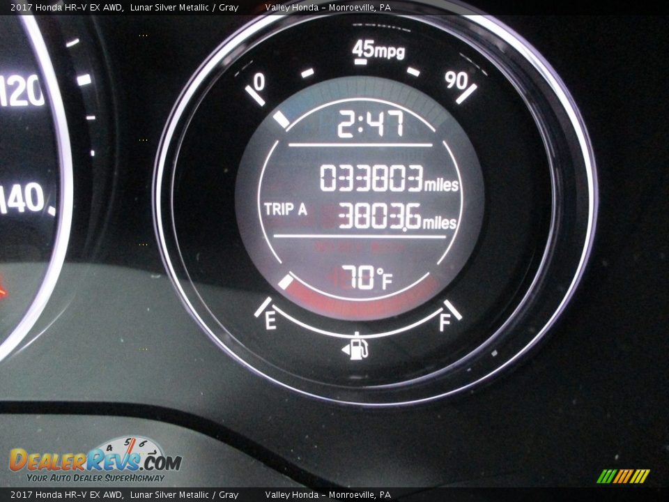 2017 Honda HR-V EX AWD Lunar Silver Metallic / Gray Photo #20