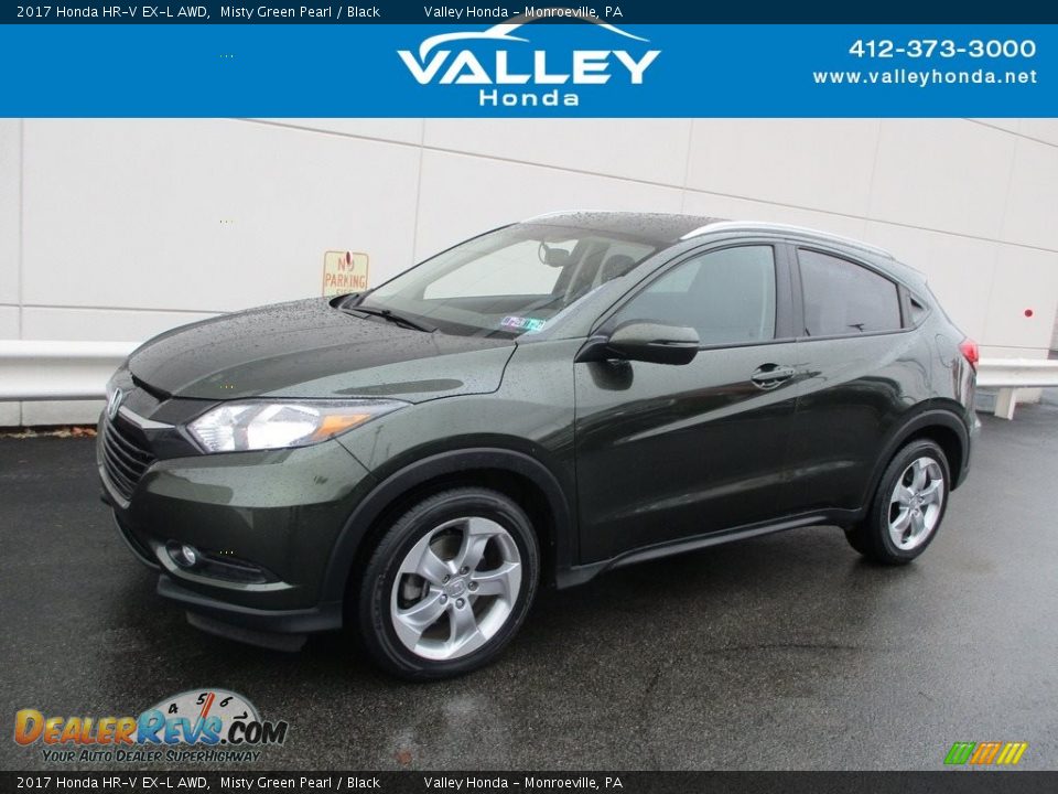 2017 Honda HR-V EX-L AWD Misty Green Pearl / Black Photo #1