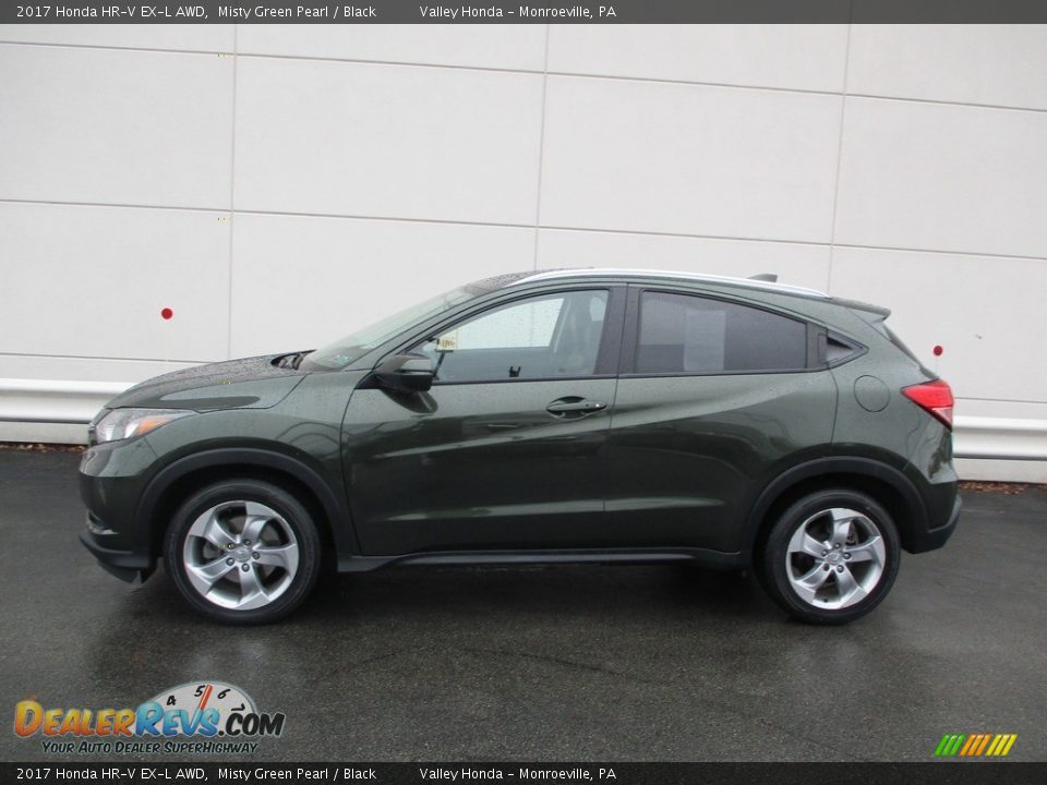 2017 Honda HR-V EX-L AWD Misty Green Pearl / Black Photo #2