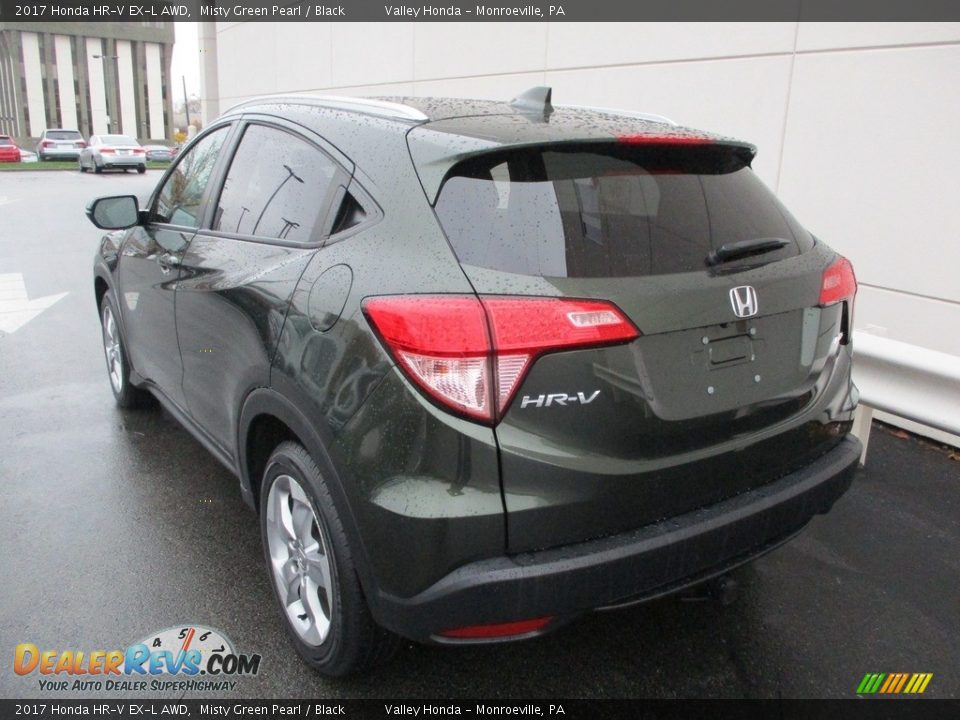 2017 Honda HR-V EX-L AWD Misty Green Pearl / Black Photo #3