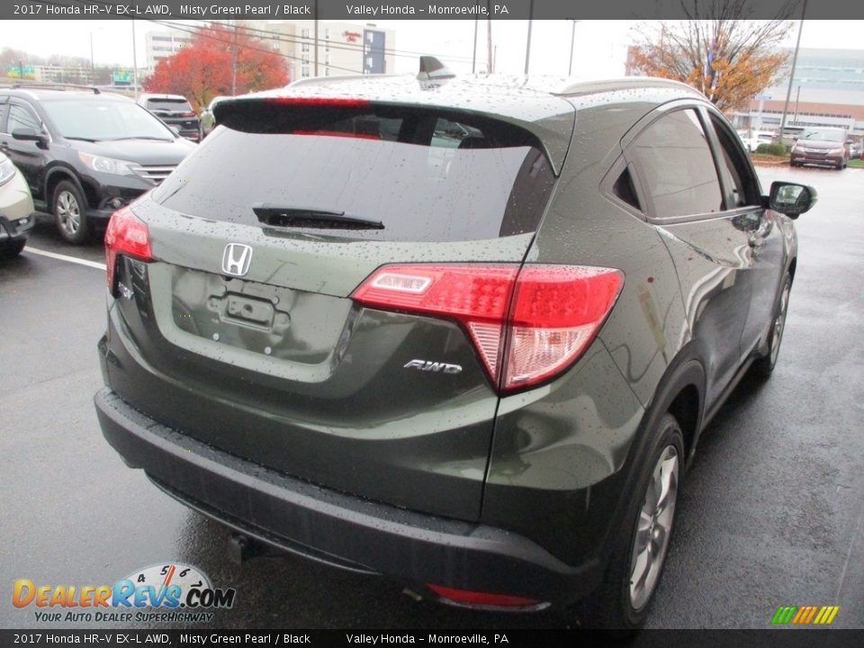 2017 Honda HR-V EX-L AWD Misty Green Pearl / Black Photo #5