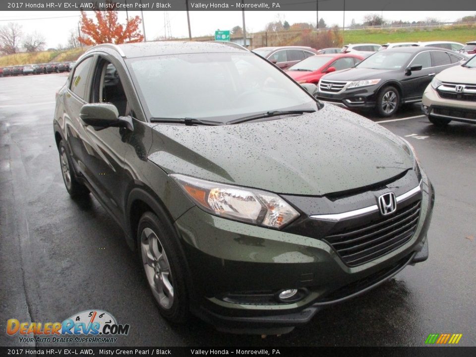 2017 Honda HR-V EX-L AWD Misty Green Pearl / Black Photo #8