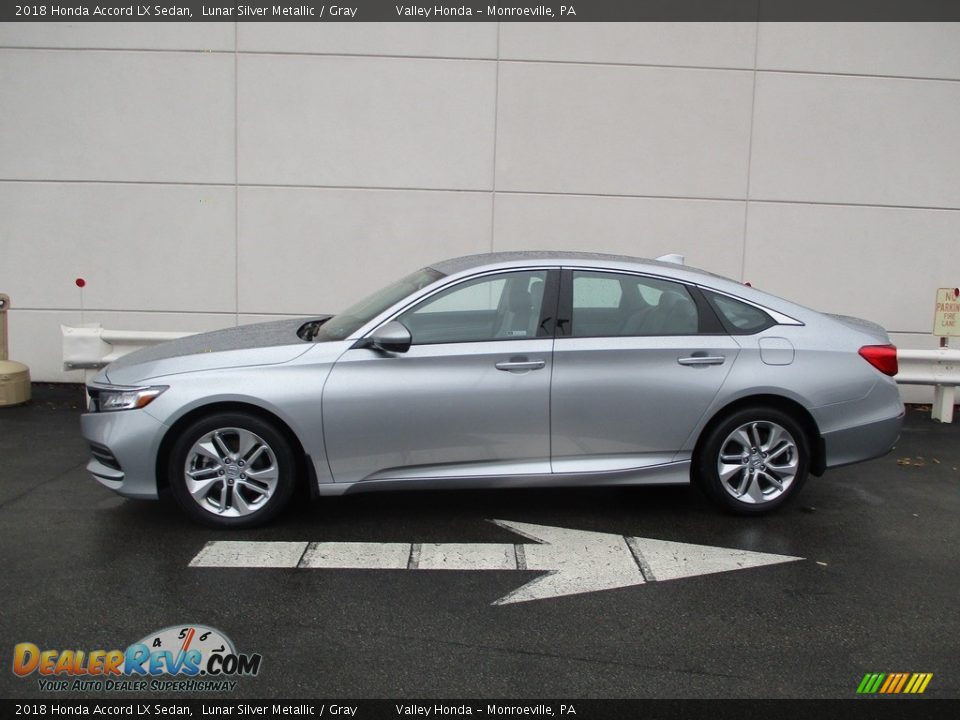 2018 Honda Accord LX Sedan Lunar Silver Metallic / Gray Photo #2