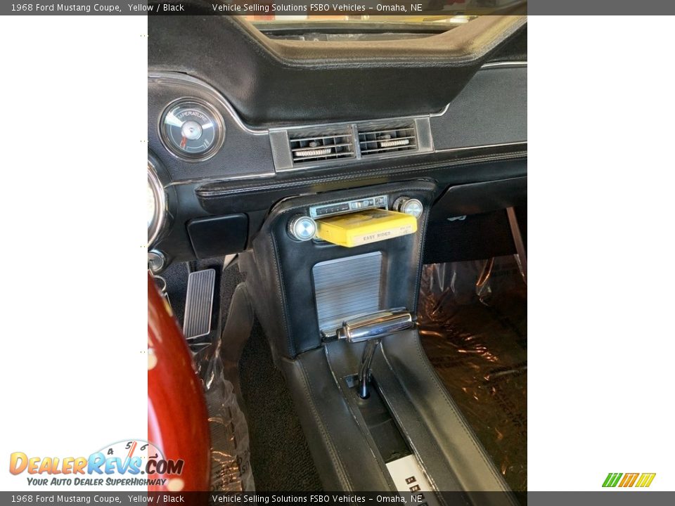 1968 Ford Mustang Coupe Yellow / Black Photo #3