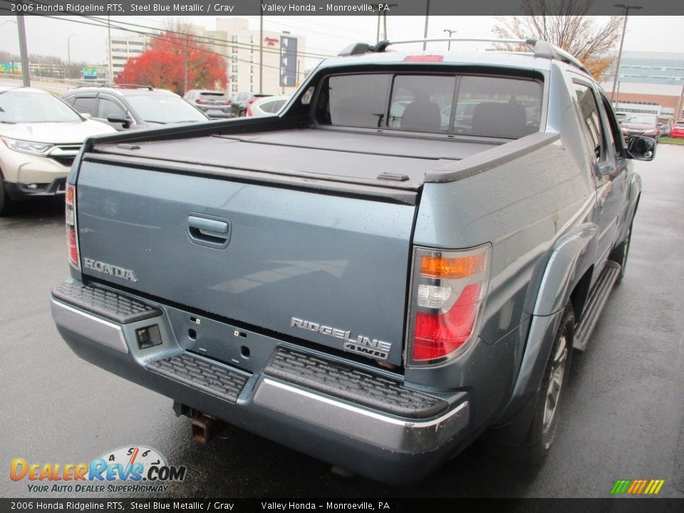 2006 Honda Ridgeline RTS Steel Blue Metallic / Gray Photo #5