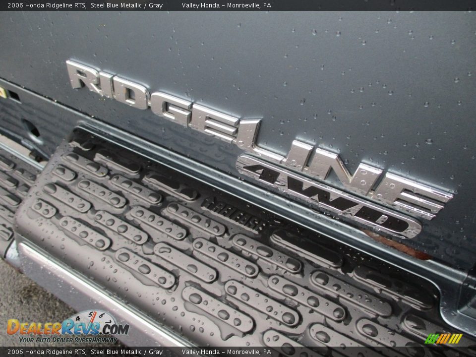 2006 Honda Ridgeline RTS Steel Blue Metallic / Gray Photo #6