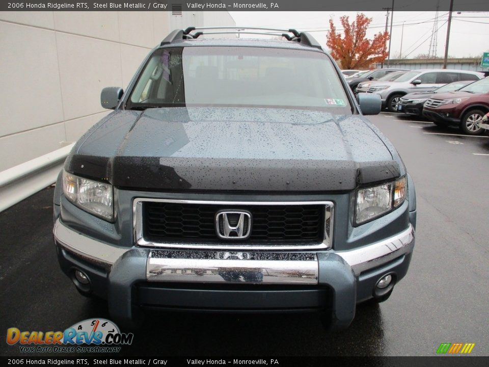 2006 Honda Ridgeline RTS Steel Blue Metallic / Gray Photo #11