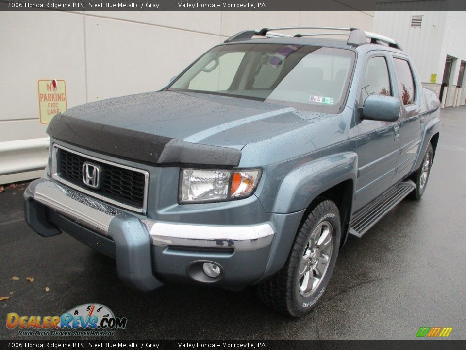 2006 Honda Ridgeline RTS Steel Blue Metallic / Gray Photo #12