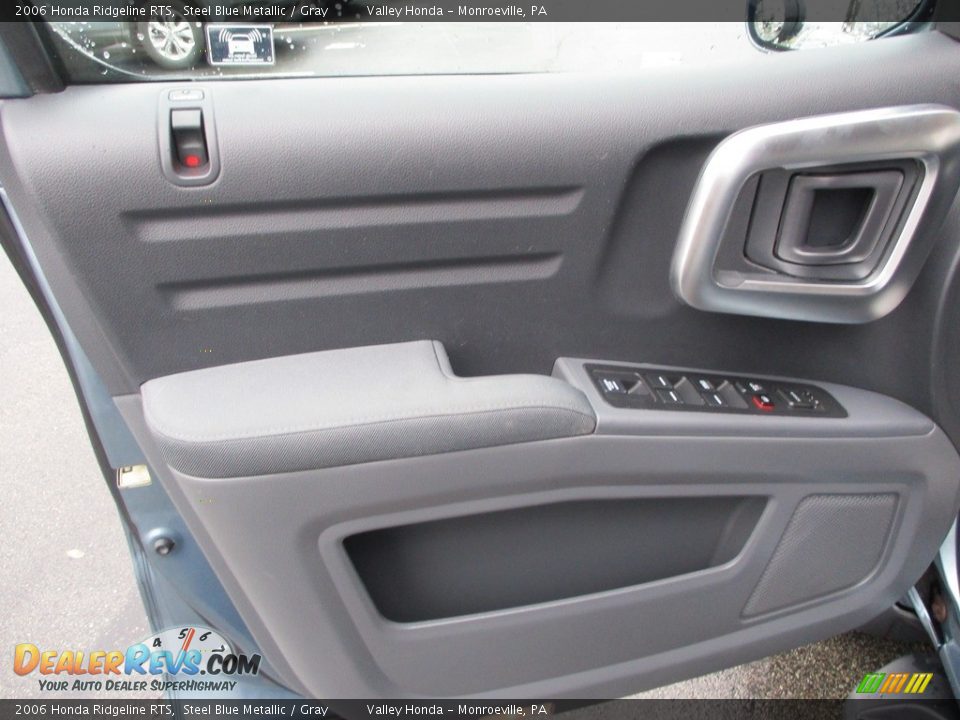 2006 Honda Ridgeline RTS Steel Blue Metallic / Gray Photo #13