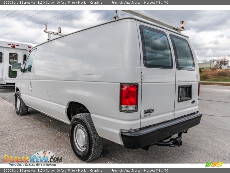 2000 Ford E Series Van E150 Cargo Oxford White / Medium Graphite Photo #6