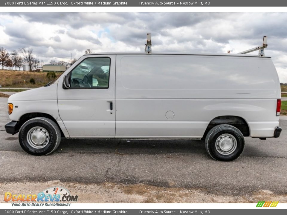 2000 Ford E Series Van E150 Cargo Oxford White / Medium Graphite Photo #7