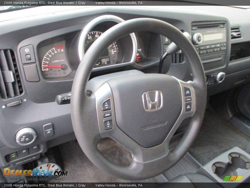 2006 Honda Ridgeline RTS Steel Blue Metallic / Gray Photo #16