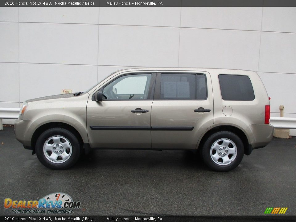 2010 Honda Pilot LX 4WD Mocha Metallic / Beige Photo #2