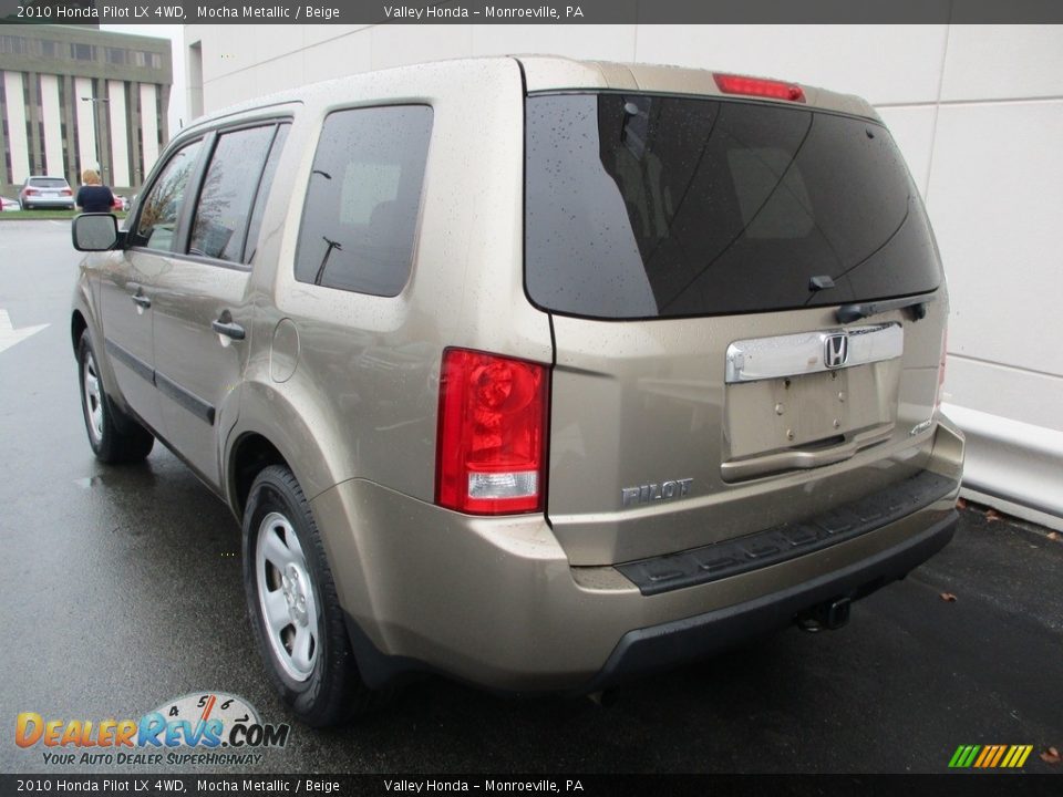 2010 Honda Pilot LX 4WD Mocha Metallic / Beige Photo #3