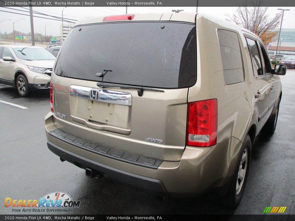 2010 Honda Pilot LX 4WD Mocha Metallic / Beige Photo #5