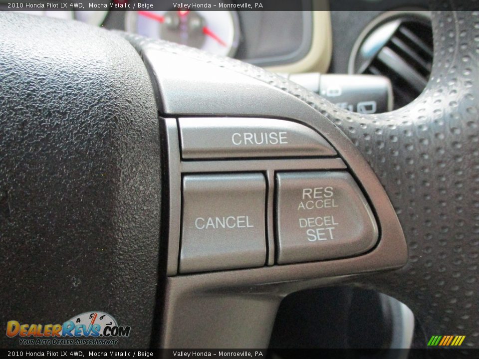 2010 Honda Pilot LX 4WD Mocha Metallic / Beige Photo #18