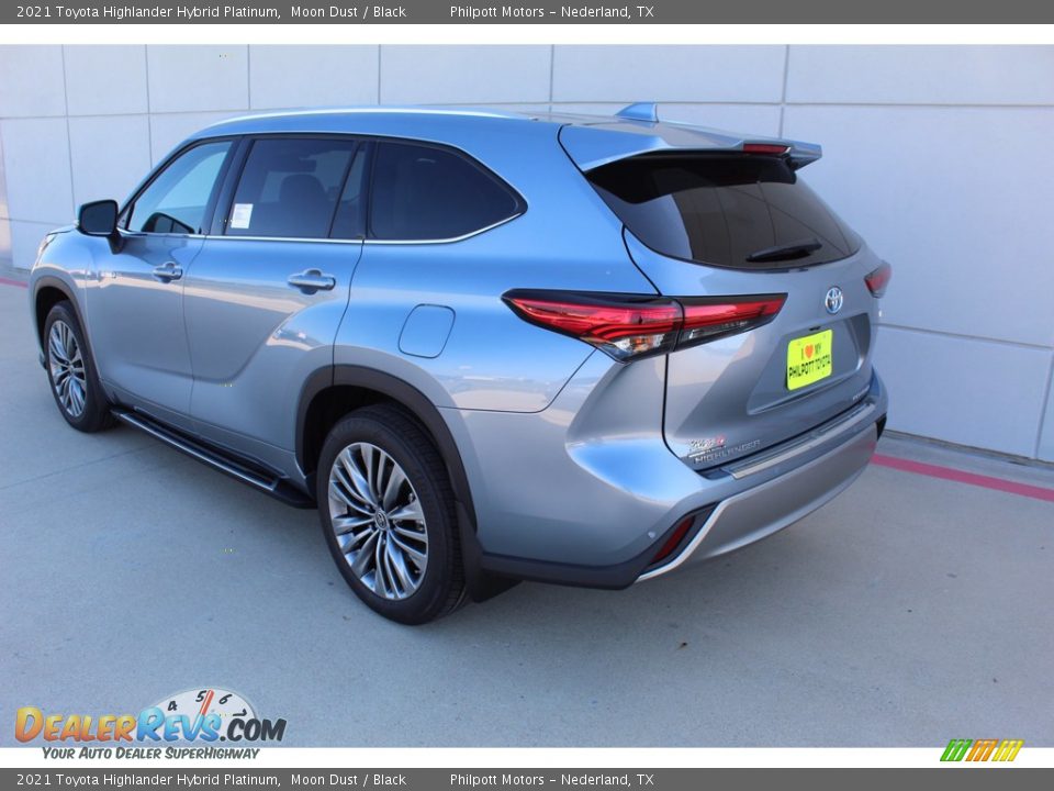 2021 Toyota Highlander Hybrid Platinum Moon Dust / Black Photo #6