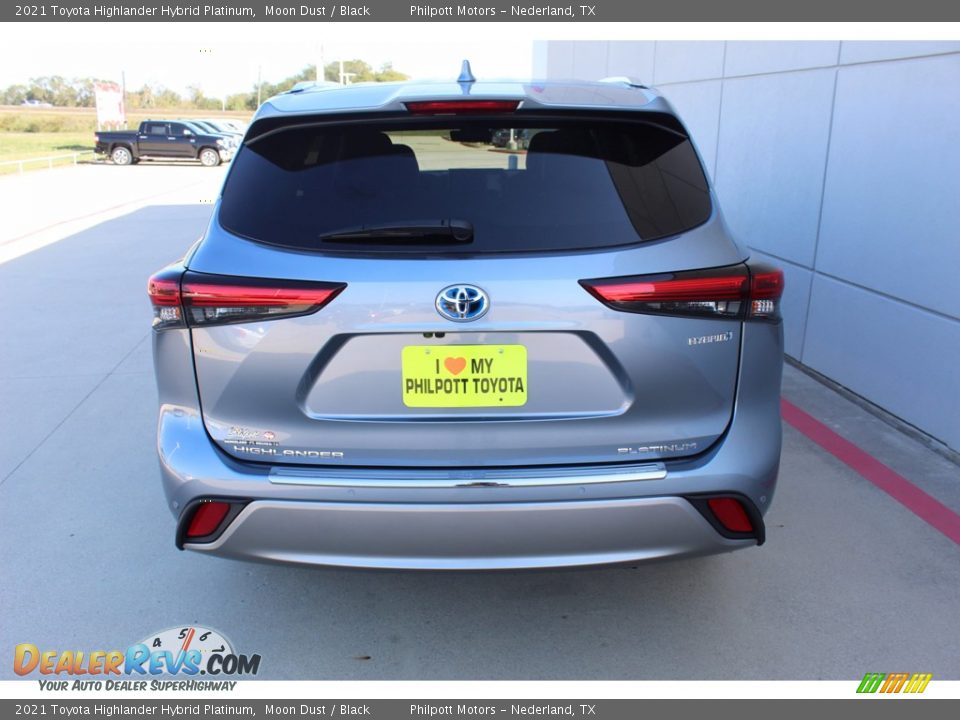 2021 Toyota Highlander Hybrid Platinum Moon Dust / Black Photo #7