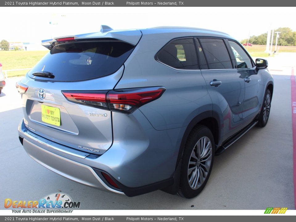 2021 Toyota Highlander Hybrid Platinum Moon Dust / Black Photo #8