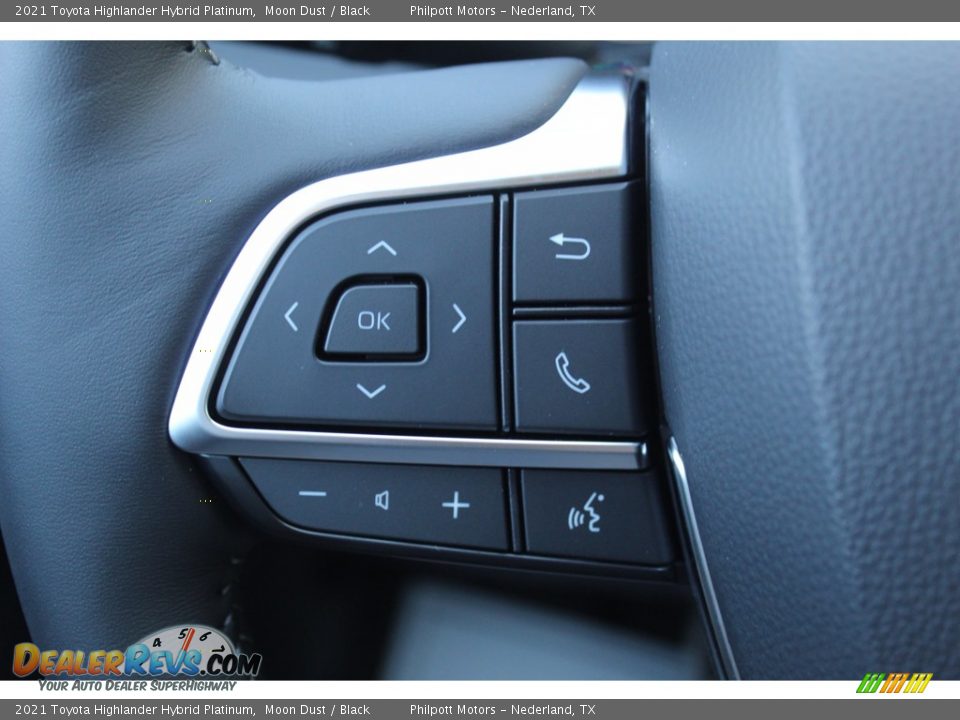 2021 Toyota Highlander Hybrid Platinum Moon Dust / Black Photo #11
