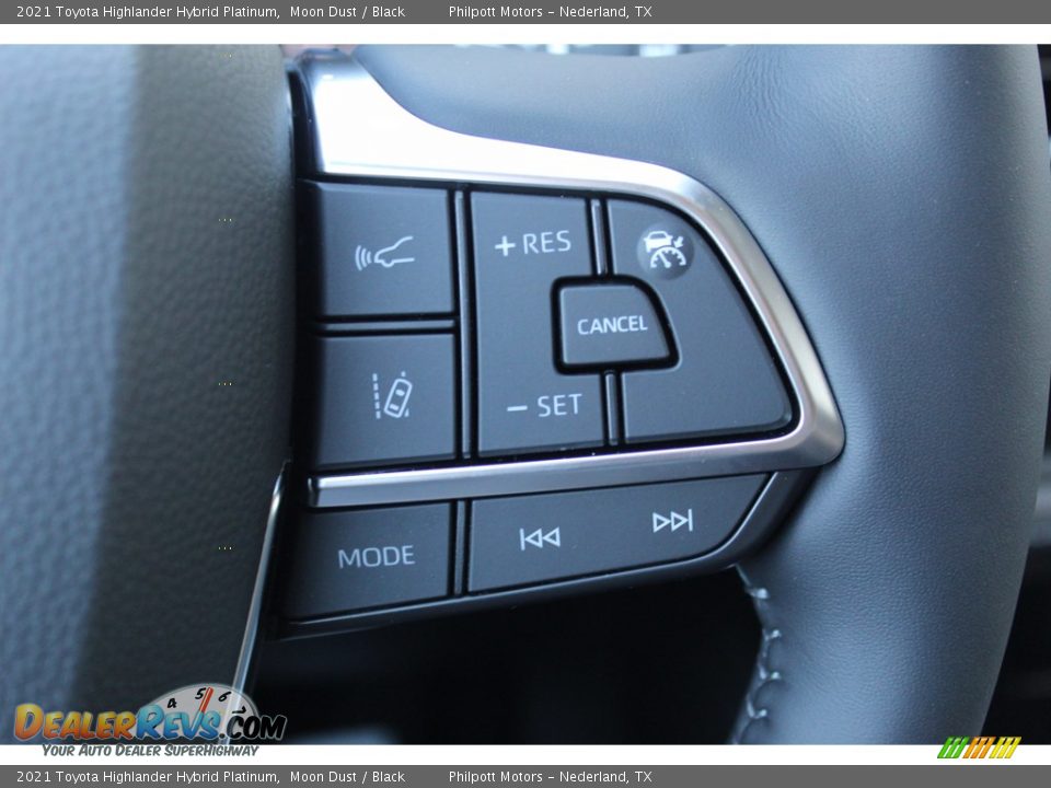 2021 Toyota Highlander Hybrid Platinum Moon Dust / Black Photo #12