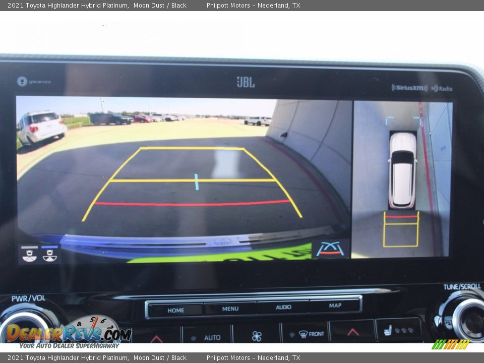 2021 Toyota Highlander Hybrid Platinum Moon Dust / Black Photo #17