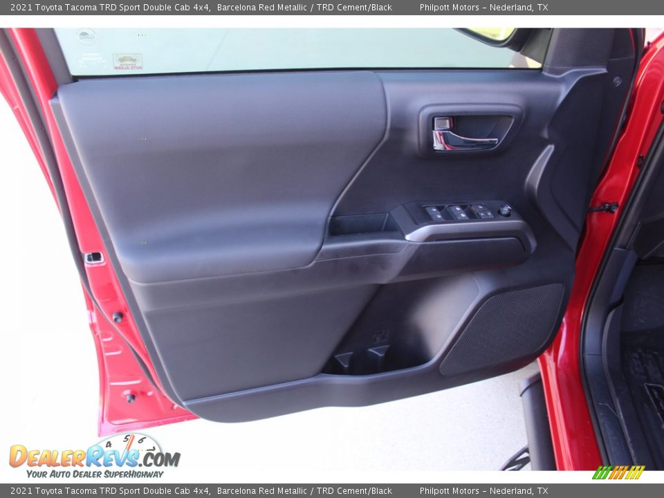 2021 Toyota Tacoma TRD Sport Double Cab 4x4 Barcelona Red Metallic / TRD Cement/Black Photo #9