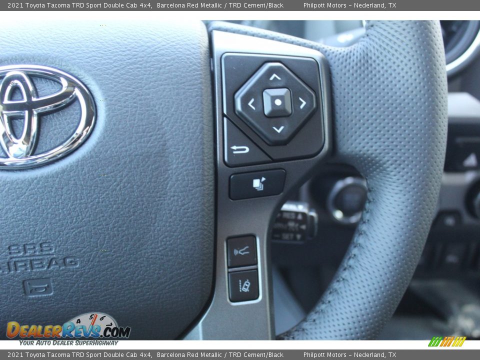 2021 Toyota Tacoma TRD Sport Double Cab 4x4 Steering Wheel Photo #12