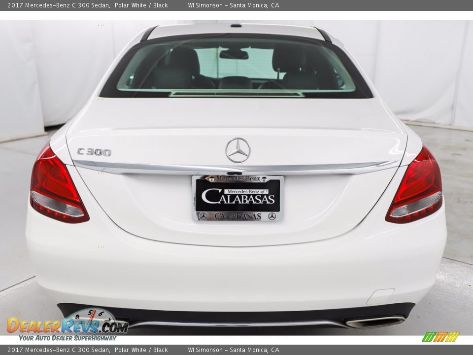 2017 Mercedes-Benz C 300 Sedan Polar White / Black Photo #6