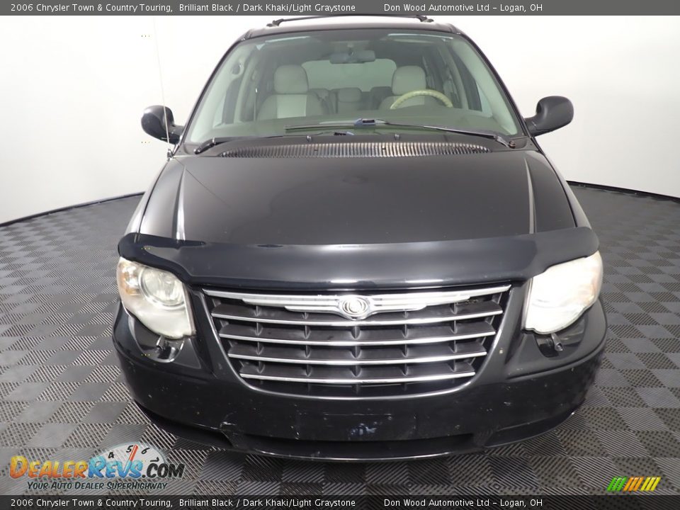 2006 Chrysler Town & Country Touring Brilliant Black / Dark Khaki/Light Graystone Photo #6