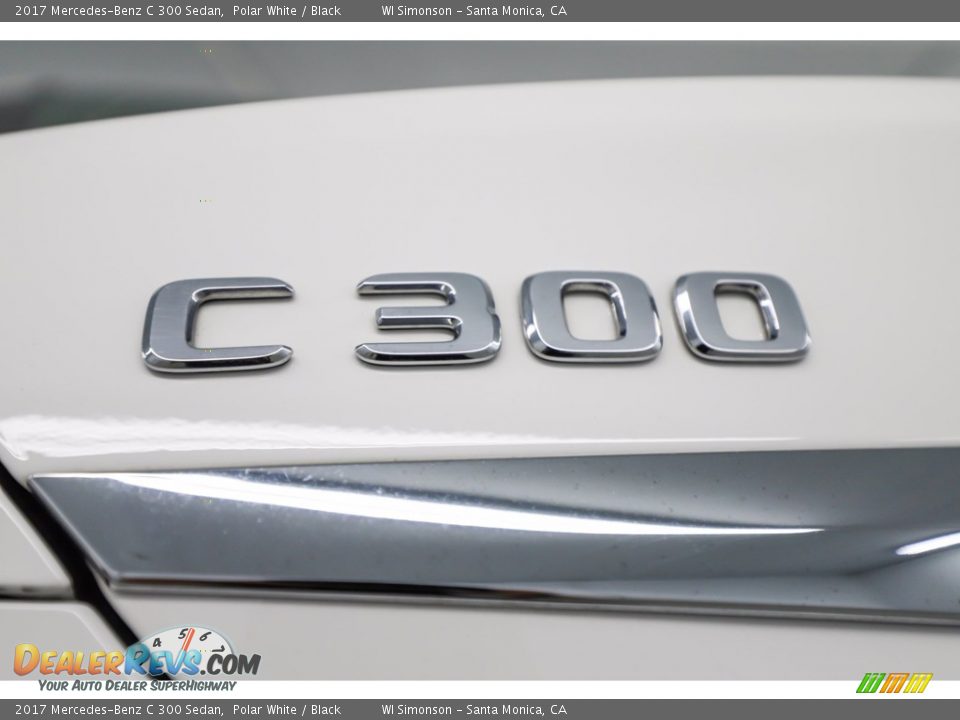 2017 Mercedes-Benz C 300 Sedan Polar White / Black Photo #9