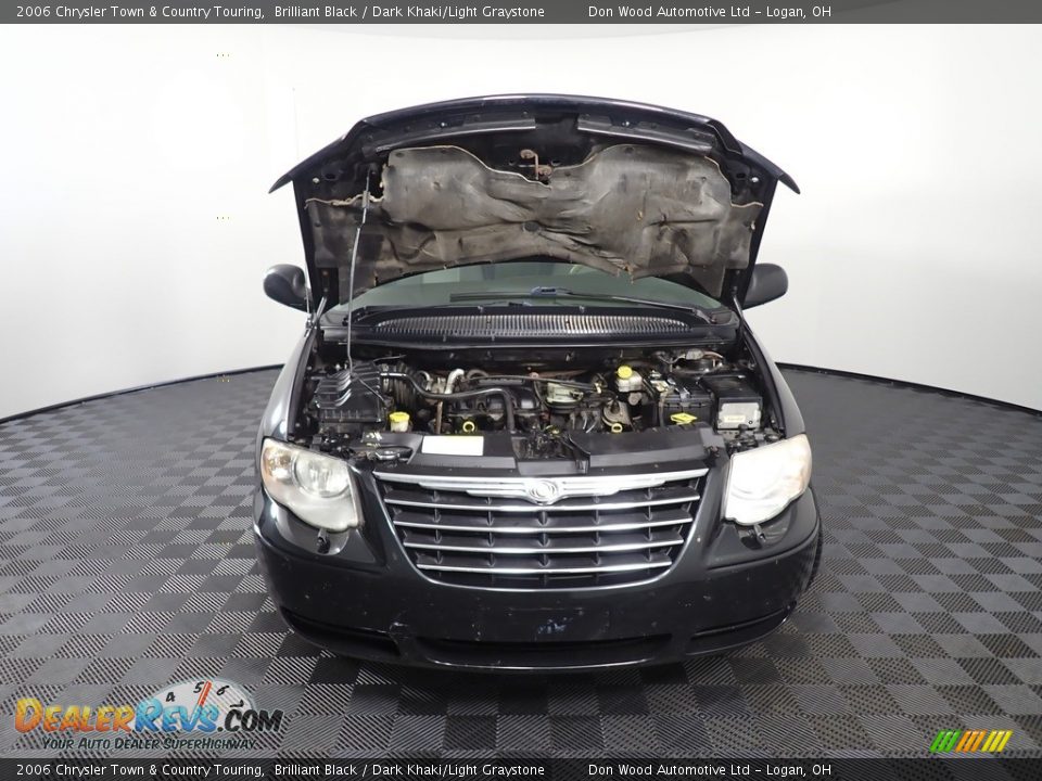 2006 Chrysler Town & Country Touring Brilliant Black / Dark Khaki/Light Graystone Photo #7