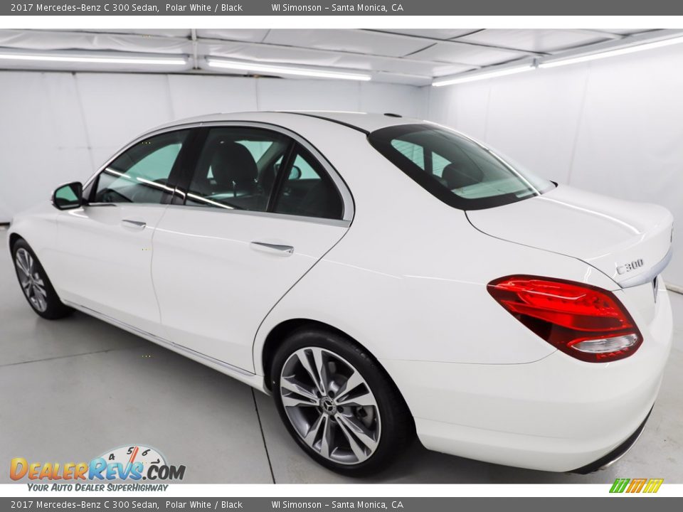 2017 Mercedes-Benz C 300 Sedan Polar White / Black Photo #11