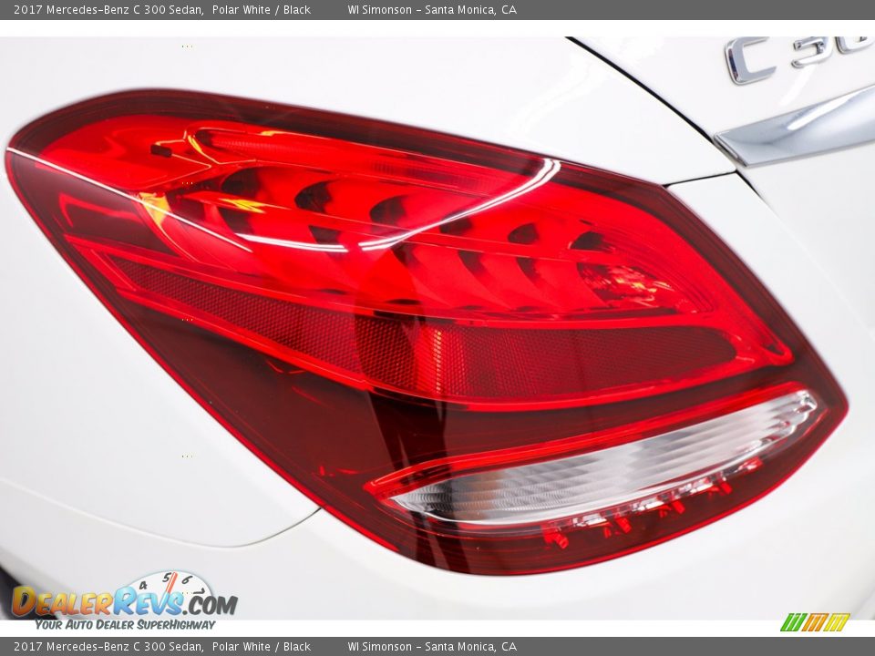 2017 Mercedes-Benz C 300 Sedan Polar White / Black Photo #12