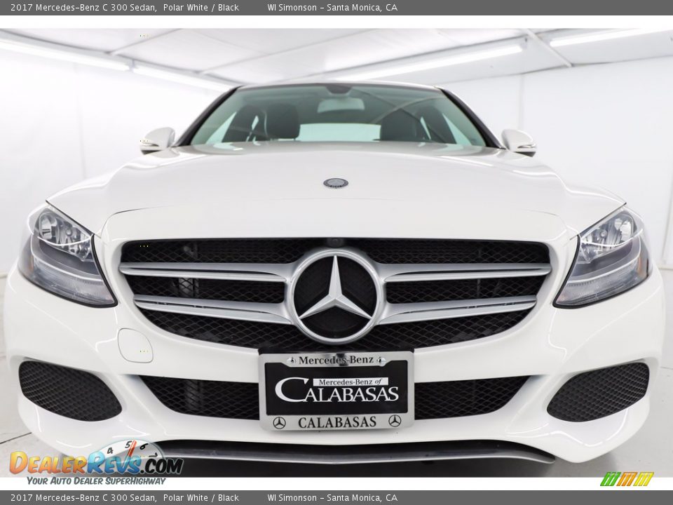 2017 Mercedes-Benz C 300 Sedan Polar White / Black Photo #15