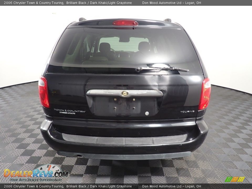 2006 Chrysler Town & Country Touring Brilliant Black / Dark Khaki/Light Graystone Photo #13
