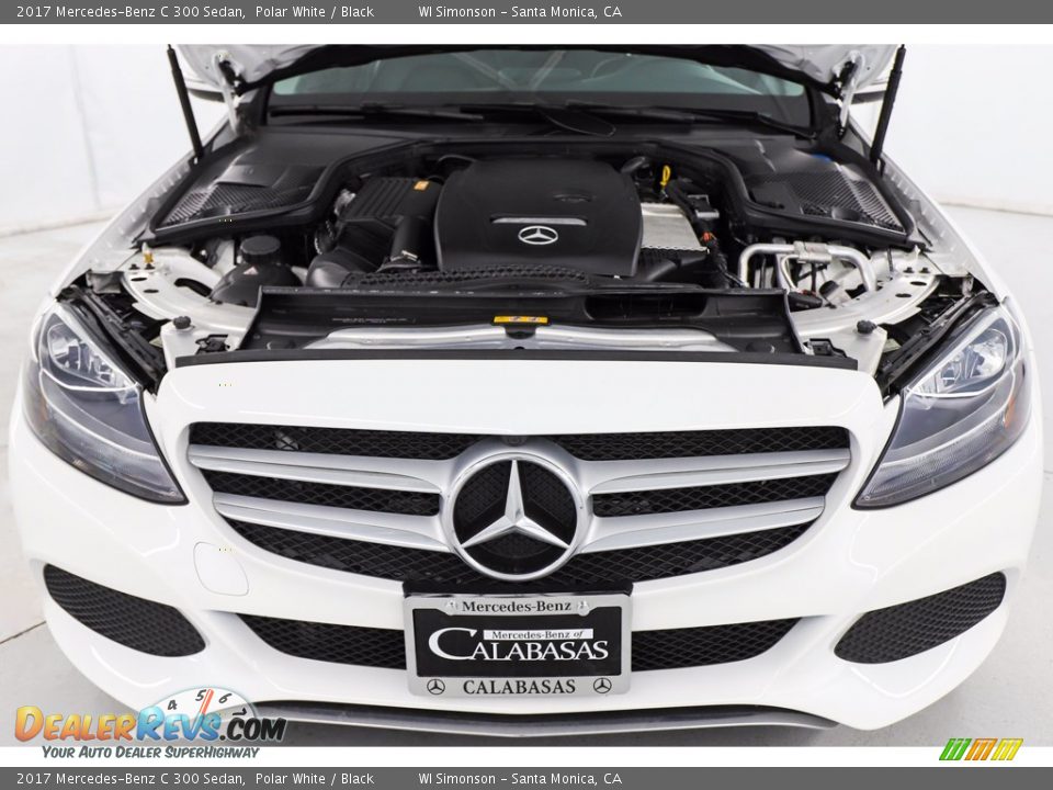 2017 Mercedes-Benz C 300 Sedan Polar White / Black Photo #16