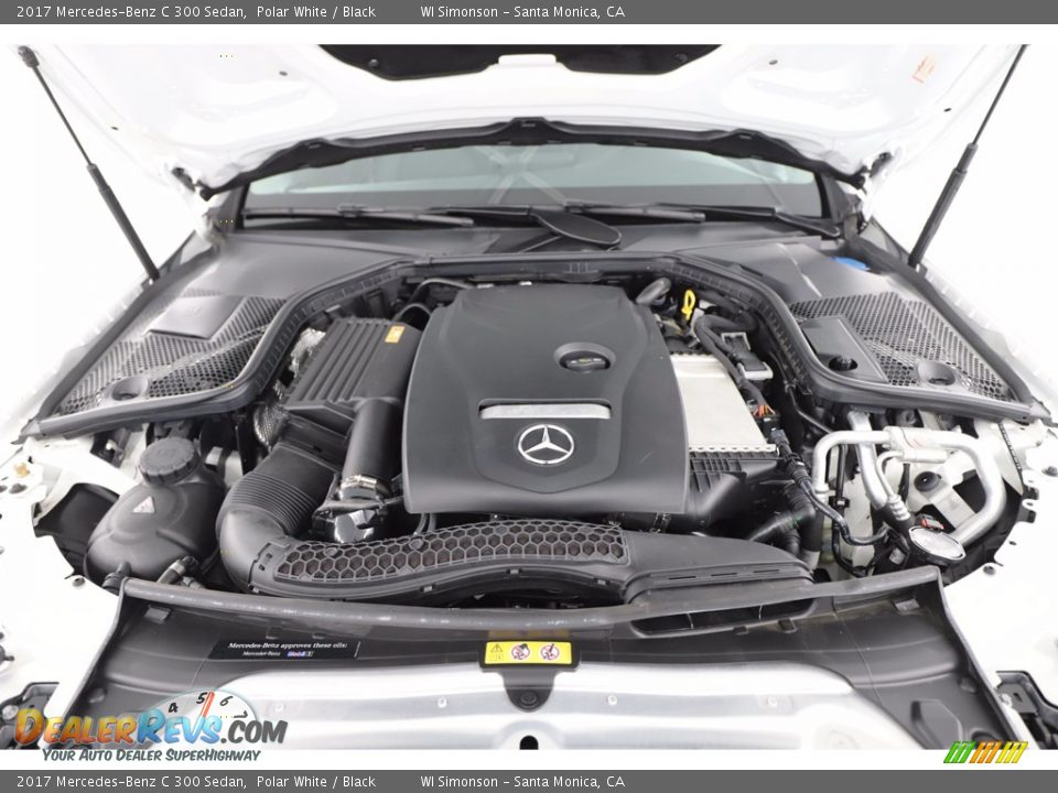 2017 Mercedes-Benz C 300 Sedan Polar White / Black Photo #17