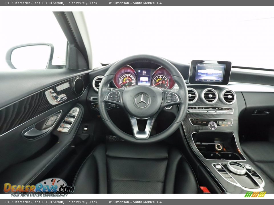 2017 Mercedes-Benz C 300 Sedan Polar White / Black Photo #23