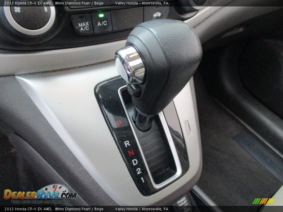 2013 Honda CR-V EX AWD White Diamond Pearl / Beige Photo #16